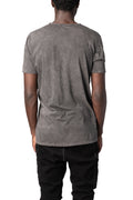 V neck cross seam cotton t-shirt, Antra Wash