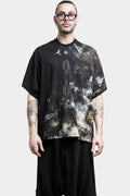 JULIUS_7 | Pre-Spring SS24 - Oversized printed raglan T-Shirt, Black