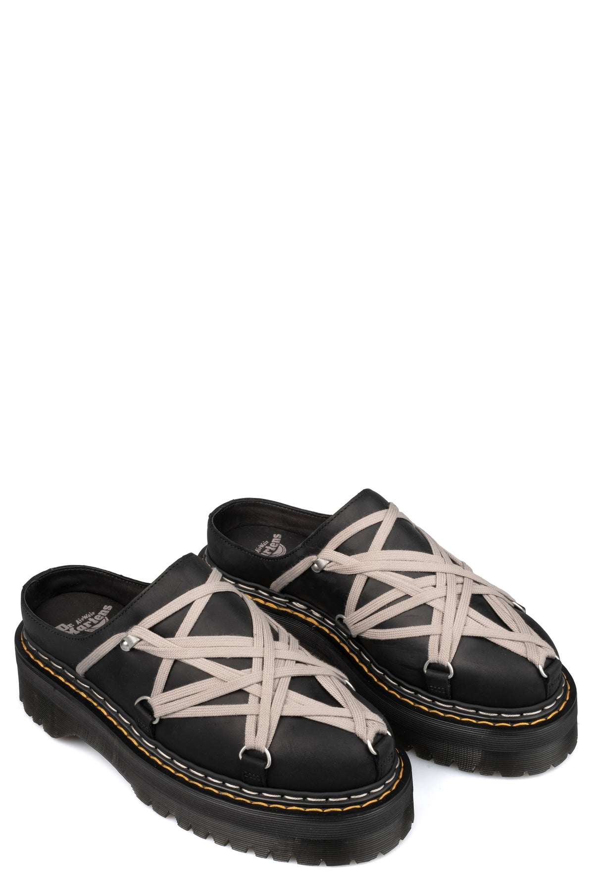 Rick Owens | AW26 - Dr. Martens quad sole Megalace nubuck mule DM02F1815