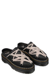 Quad sole Megalace nubuck mule