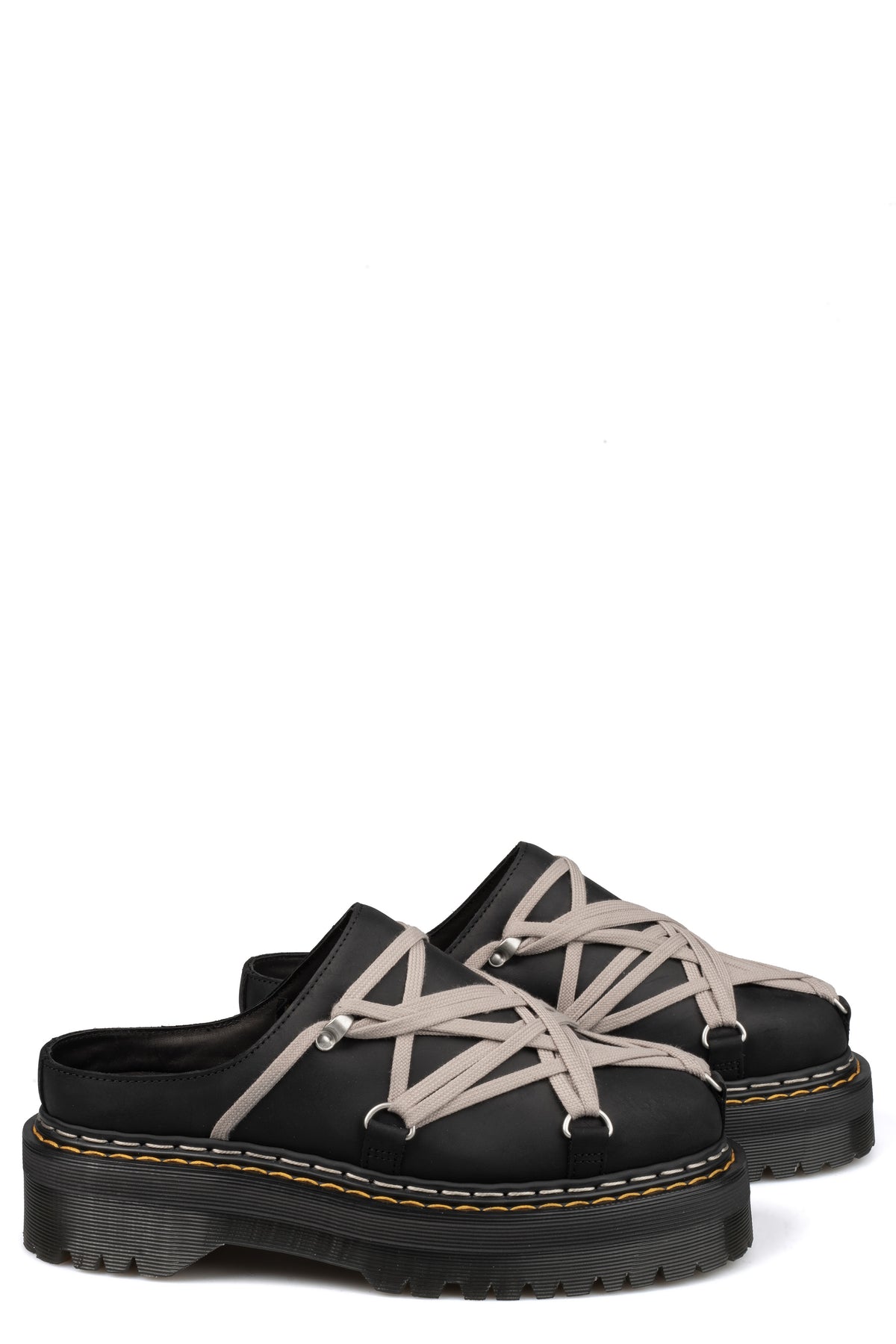 Rick Owens | AW26 - Dr. Martens quad sole Megalace nubuck mule DM02F1815