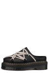 Quad sole Megalace nubuck mule