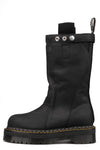 Quad sole steel toe pull on nubuck boot