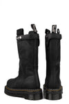 Quad sole steel toe pull on nubuck boot