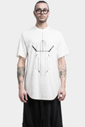 JULIUS_7 | Pre-Spring SS24 - Printed raglan T-Shirt, Off White