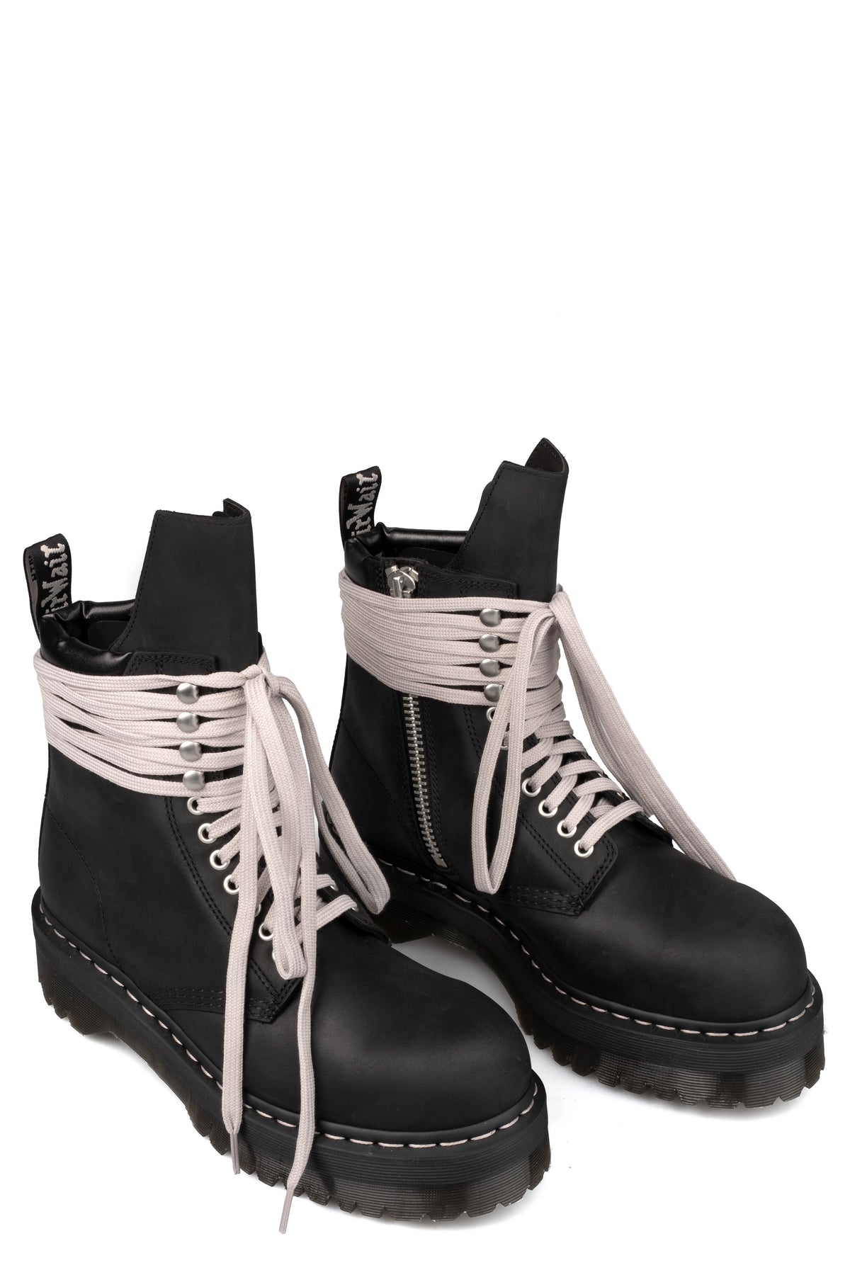 Rick Owens | AW26 - Dr. Martens quad sole steel toe nubuck boot DM02F1813
