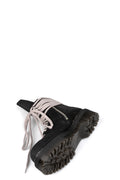 Quad sole steel toe nubuck boot