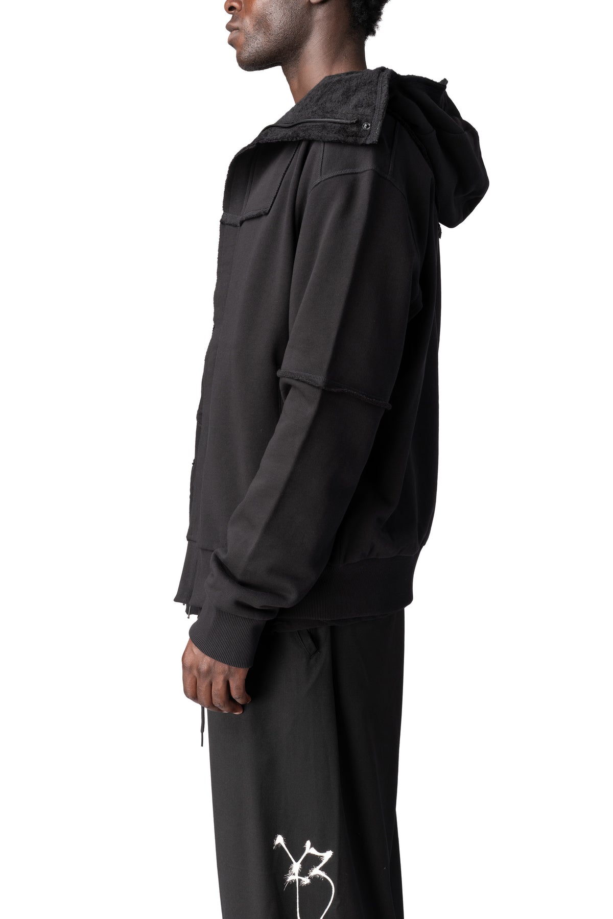 Y-3 | AW26 - French terry ninja zip hoodie, Black KR1073