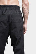 Thom/Krom | SS24 - Cropped drawstring trousers, Black