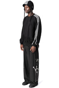 3-Stripes knitted bonnet, Black