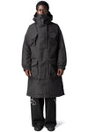 GTX padded hooded coat, Black