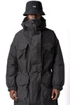 GTX padded hooded coat, Black