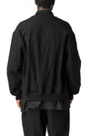 Shrink wool bomber jacket, Black