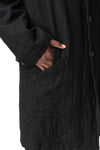 Shrink wool shop coat, Black