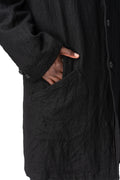 Shrink wool shop coat, Black