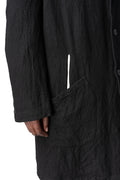 Shrink wool shop coat, Black