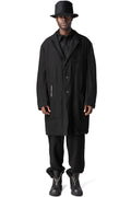 Shrink wool shop coat, Black