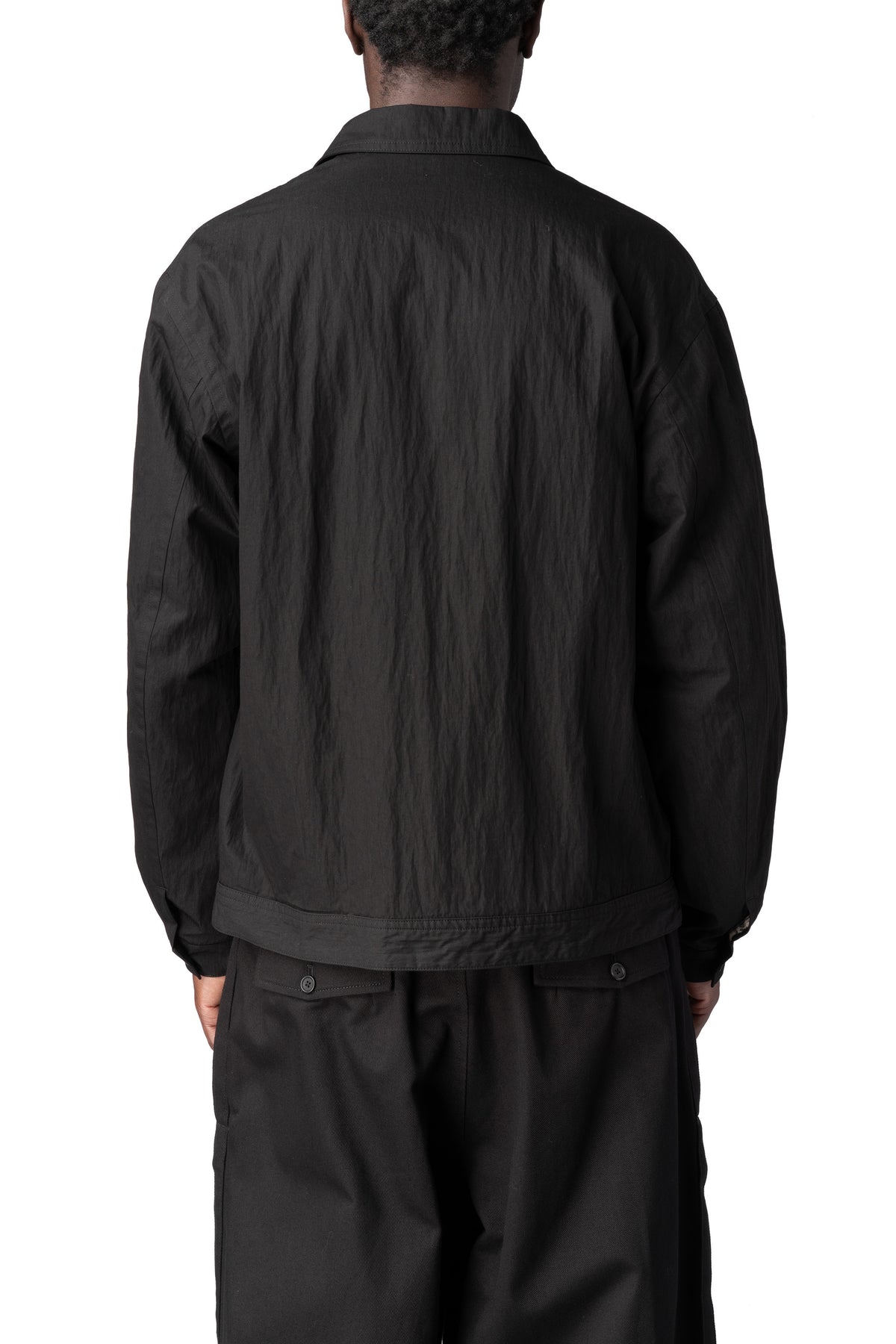 Y's Yohji Yamamoto | AW26 - Chest pocket weather cloth blouson, Black MW-Y04-003