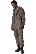 Cotton hooded shirt, Mushroom Brown
