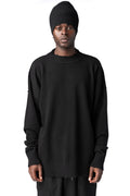 Destroyed knitted cashmere wool beanie, Black