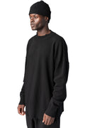 Destroyed knitted cashmere wool beanie, Black