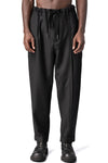 Panelled virgin wool narrow hem pants, Black
