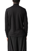 Regular stretch bamboo turtleneck, Black