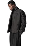 Cropped lightweight padded lyocell jacket, Black
