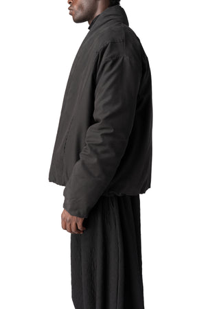 La Haine Inside Us | AW26 - Cropped lightweight padded lyocell jacket, Black M1304