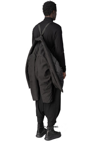 La Haine Inside Us | AW26 - Cropped lightweight padded lyocell jacket, Black M1304
