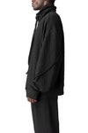 Oversized embossed fleece sweatshirt, Black