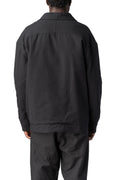 Comfort padded textured cotton jacket, Black