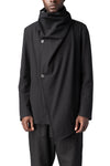 Comfort padded textured cotton jacket, Black