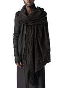 Camouflage jacquard scarf, Black