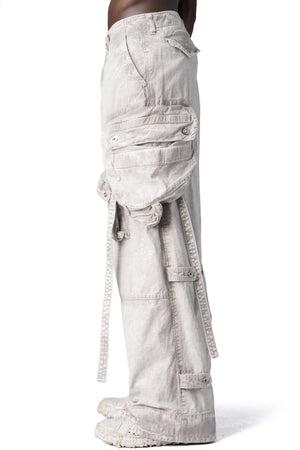 Julius_7 | AW26 - Wide cargo trousers, Plaster 957PAM16-PL