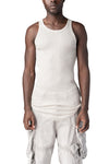 Ribbed long tank top, Plaster