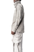 High collar twill shirt, Smog