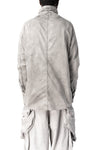 High collar twill shirt, Smog