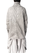 High collar twill shirt, Smog