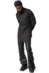 High collar twill shirt, Black