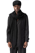 Wool cashmere flat cap