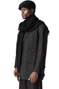 Wool cashmere flat cap