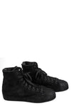 Nizzastar high top reversed leather sneaker, Black