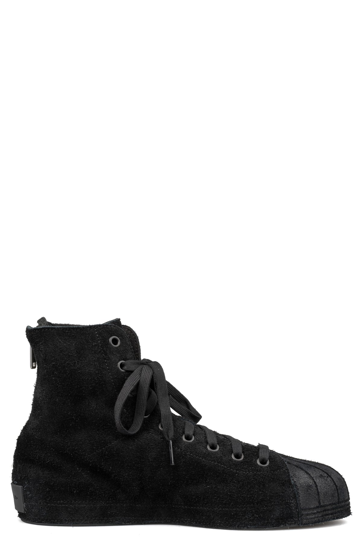 Nizzastar high top reversed leather sneaker, Black