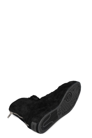 Nizzastar high top reversed leather sneaker, Black