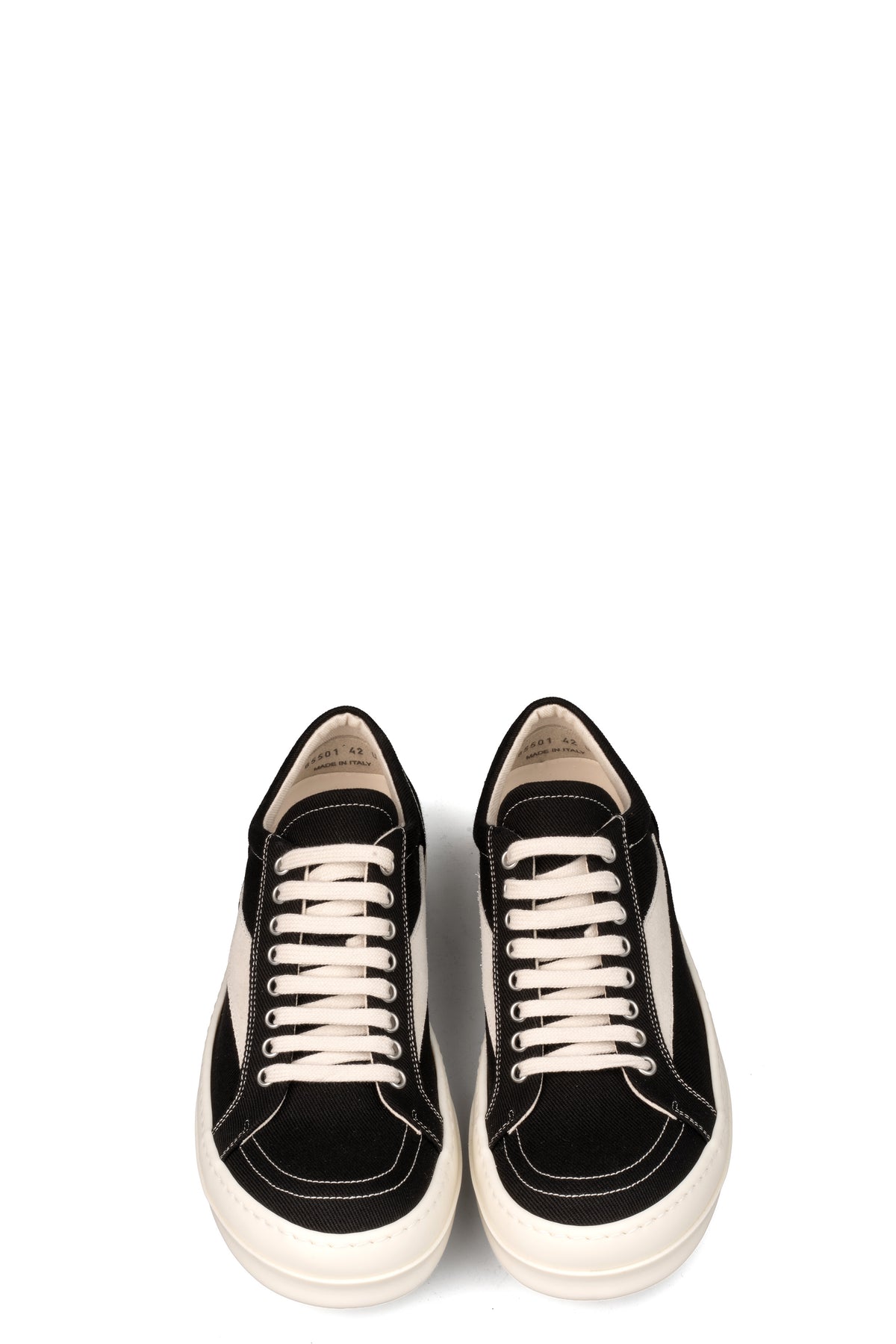 Vintage Sneaks denim sneakers, Black/Milk/Milk