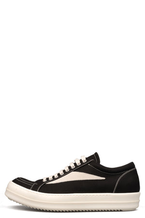Vintage Sneaks denim sneakers, Black/Milk/Milk