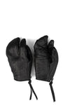 Horse leather trigger mittens, Black