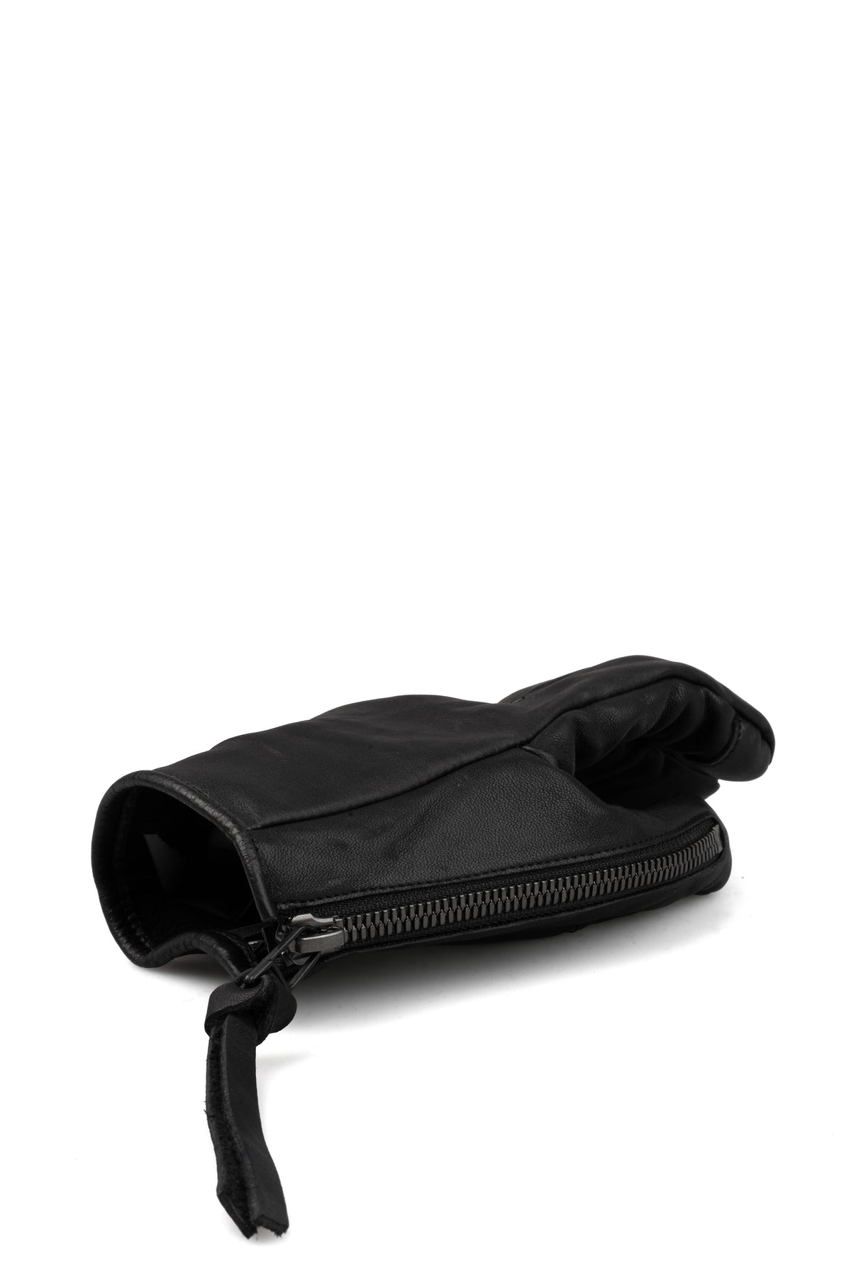 Horse leather trigger mittens, Black