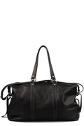 Calfskin leather weekender bag